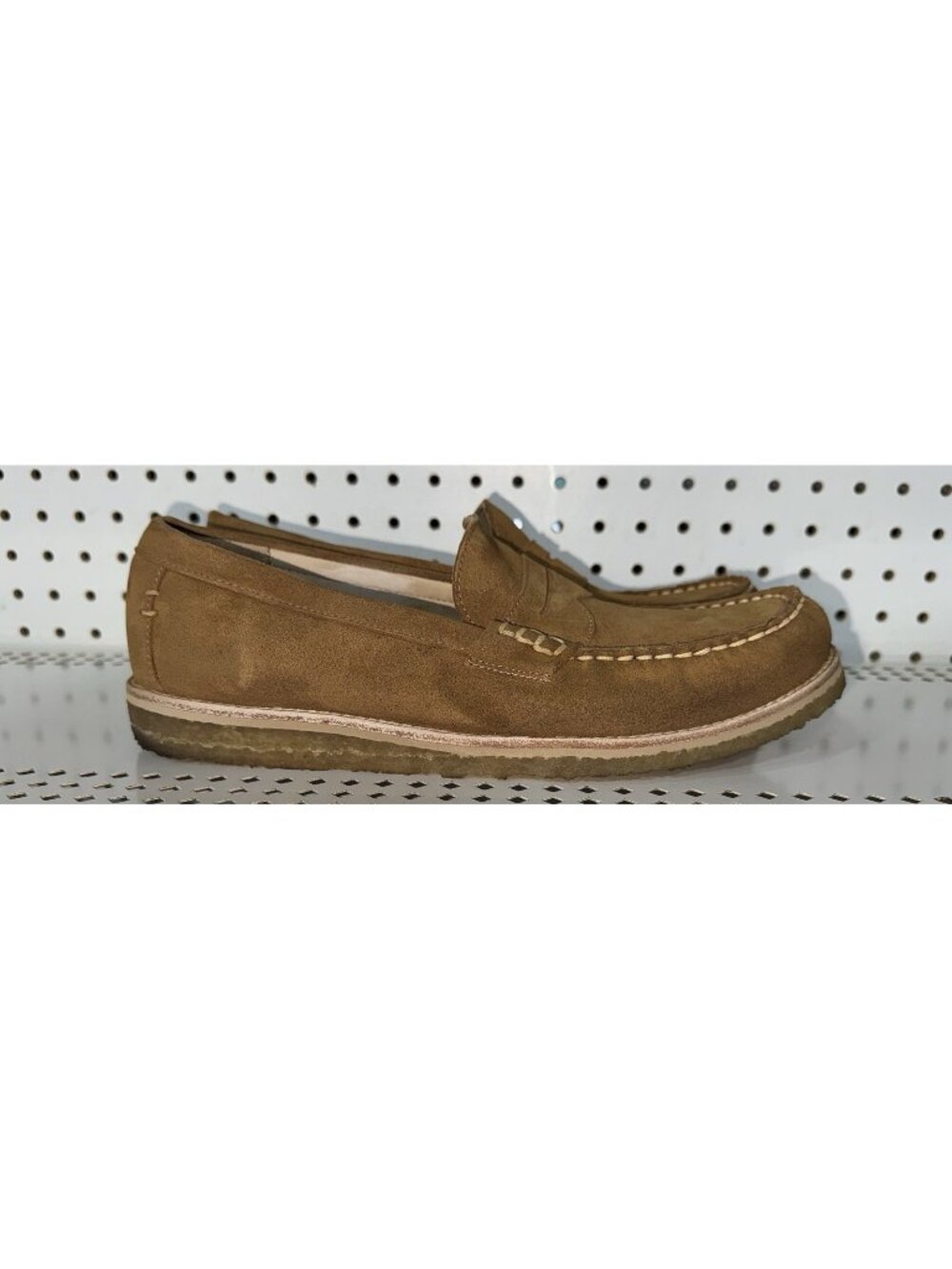 LUCA Mens Suede Casual Slip On Penny Loafers Shoes Moccasins Size 10.5 Brown